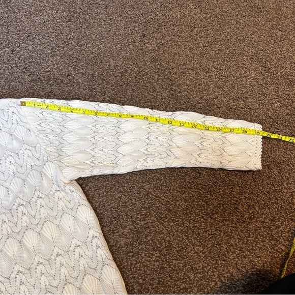 Vintage White Knit Cardigan - Picture 4 of 5